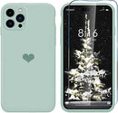 iPhone 14 Pro Silicone Soft Cases Girly Men Slim Heart Pattern Stylish Cute Cover Purple