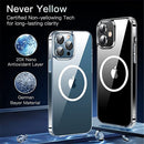 iPhone 15 Wireless Charging Transparent Magnetic Phone Case