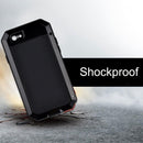 iPhone 8 Cases | Aluminum Shockproof Gorilla Glass Case for Apple iPhone 8 (Black)
