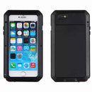 iPhone 8 Cases | Aluminum Shockproof Gorilla Glass Case for Apple iPhone 8 (Black)