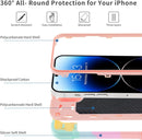 iPhone Built - in Military Grade Drop Protection Full Body Rugged Heavy Duty Case Durable Cover
