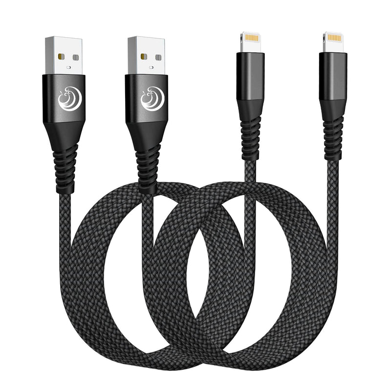 iPhone Charger Premium Nylon Lightning Cable [6FT 2 PACK] - Gorilla Cases