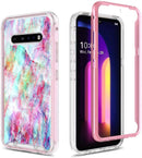LG V60 ThinQ Full - Body Shockproof Protective Rugged Bumper Case