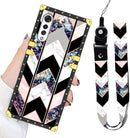 LG Velvet 5G Marble Lanyard Strap Luxury Case