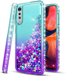 LG Velvet Military Grade Shockproof Liquid Floating Glitter Case