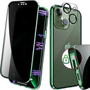 Magnetic Case iPhone 14 Pro Anti - Peeping Screen Protector Glass Privacy Case Black