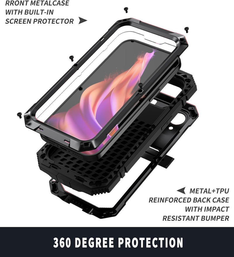 Military Heavy Duty Sturdy Protector Cover Hard Case for 15 Plus Black - Gorilla Cases