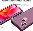 Moto G Power Case HD Screen Protector (2 Packs) Shockproof Dustproof 3 in 1 Durable Case