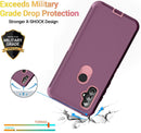 Moto G Power Case HD Screen Protector (2 Packs) Shockproof Dustproof 3 in 1 Durable Case