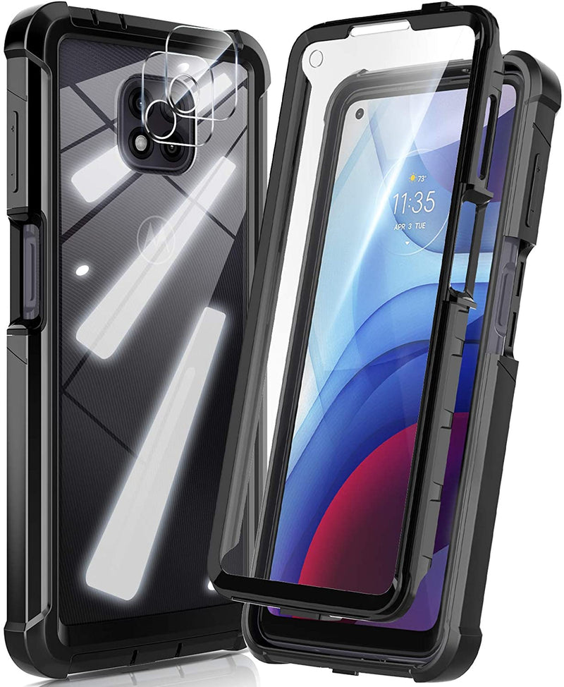 Moto G Power Case with Built Screen Protector Moto G Power Phone Case Black - Gorilla Cases