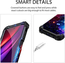 Moto G Stylus 5G/4G Case Shiny Dark Three Layer Heavy Duty Blue Sky