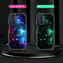 Moto G Stylus 5G/4G Case Shiny Dark Three Layer Heavy Duty Blue Sky
