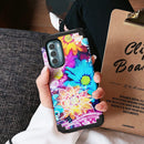 Moto G Stylus Case Tempered Glass Screen Protector Case Flower