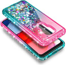 Motorola Moto G Play Tempered Glass Screen Protector Girls Cute Case (Pink/Aqua)
