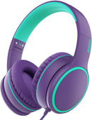 On - Ear Headphones with Microphone Lightweight Folding Stereo