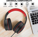 On - Ear Headphones with Microphone Lightweight Folding Stereo