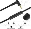 On - Ear Headphones with Microphone Lightweight Folding Stereo