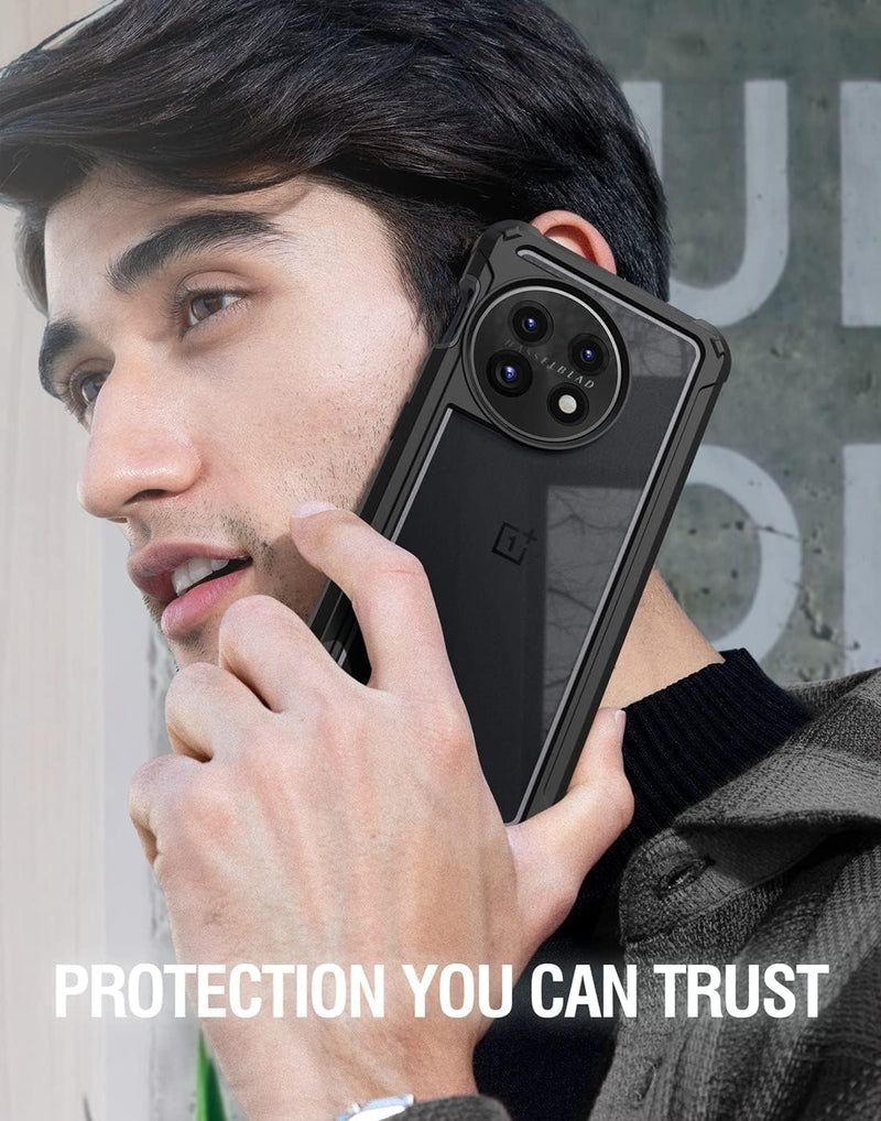 OnePlus 11 5G 6.7" Full-Body Hybrid Shockproof Bumper Cover Black Clear - Gorilla Cases