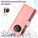 OnePlus 11 5G Wallet Cover Tempered Glass Screen Protector Girls Rose Gold