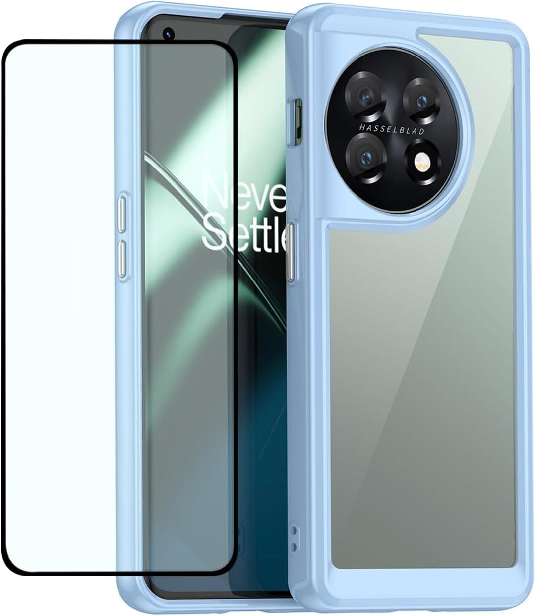 YukeTop Hoesje voor OnePlus 11, PU-lederen flip folio portemonnee, met kaartsleuven, hoes voor OnePlus 11. (blauw YukeTop Hoesje voor OnePlus 11, PU-lederen flip folio portemonnee, met kaartsleuven, hoes voor OnePlus 11. (blauw