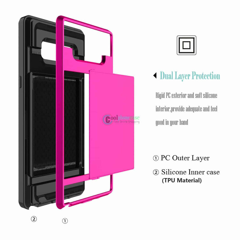 Samsung Galaxy Note 8 Credit Case - Samsung Galaxy Note 8 Card Case Pink - Gorilla Cases