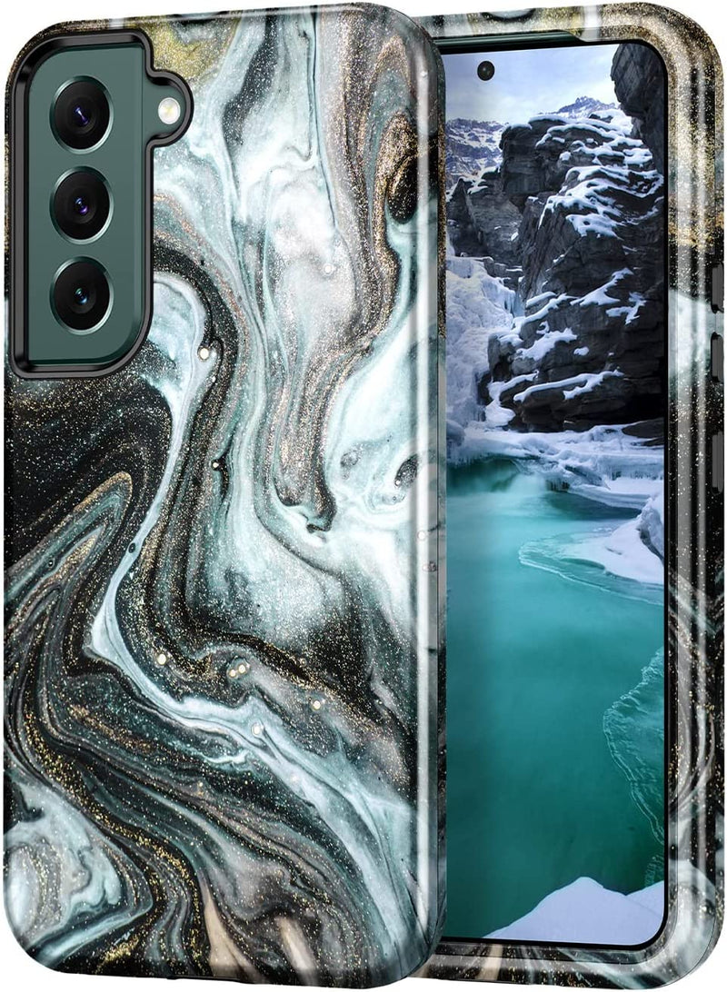 Samsung Galaxy S22 5G Case,Marble Pattern Drop Protective Cover - Gorilla Cases