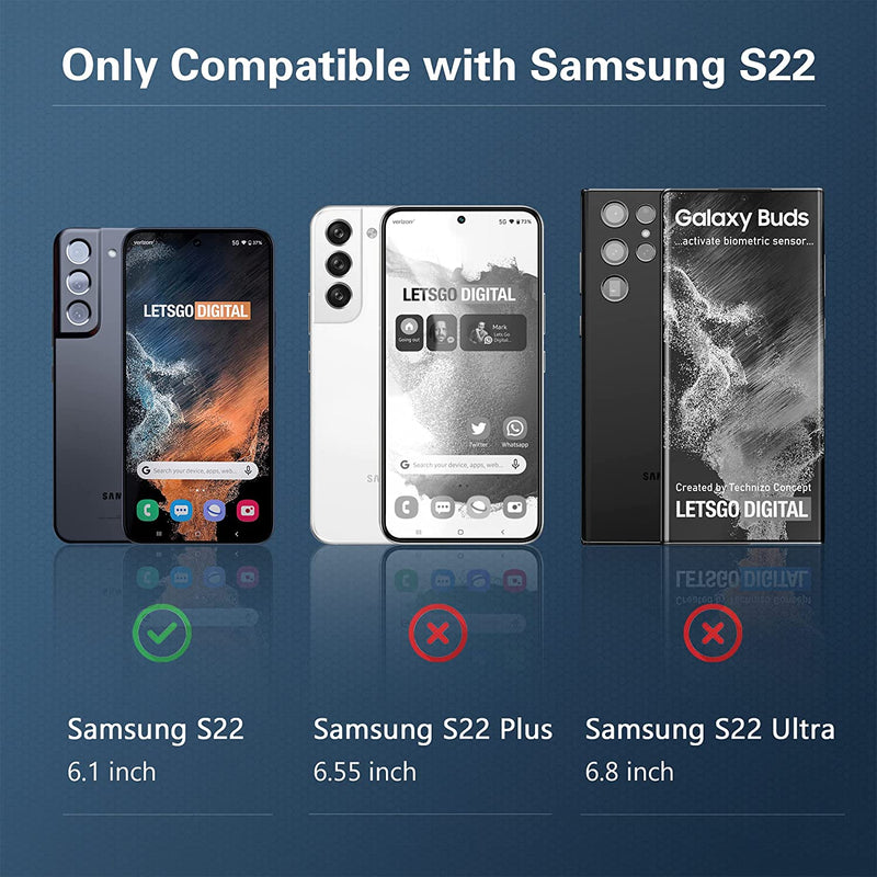 Samsung Galaxy S22 5G Screen Camera Lens Protector - Gorilla Cases