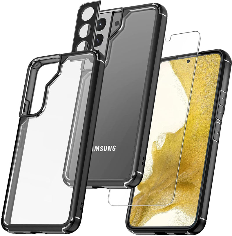 Samsung Galaxy S22 Case 5G 6.1 Inch 2 Pack Tempered Glass Cover - Gorilla Cases