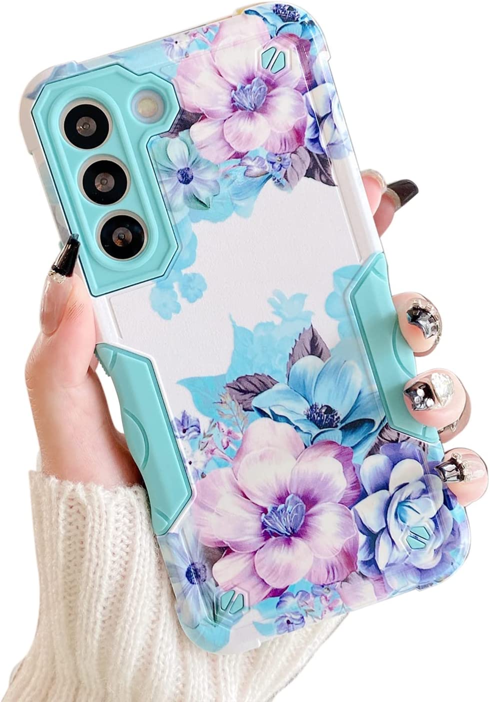 Cute Flower Cool Bear Shockproof Case For Samsung S23 Ultra S22