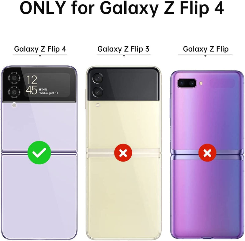 Samsung Galaxy Z flip 4 5G Clear Slim Phone Case Protective Cover - Purple - Gorilla Cases