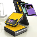 Samsung Galaxy Z Flip 4 5G Genuine Leather Back Cover - Yellow