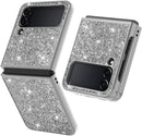 Samsung Galaxy Z Flip 4 Case Bling Glitter Cute Case Women - Blue