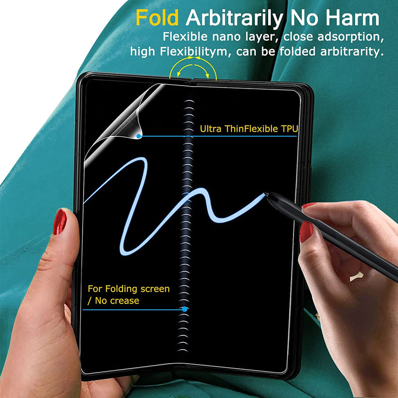 Samsung Galaxy Z Fold 4 5G Screen Protector 3 Pack Tempered Glass Positioner Accessories - Gorilla Cases