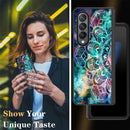 Samsung Galaxy Z Fold 4 Case Galaxy Mandala Bumper Cover