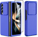 Samsung Galaxy Z Fold 4 Case, Z Fold 4 Case Slide Camera Cover Black