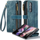 Samsung Galaxy Z Fold 4 Case Z Fold 4 Case Wallet Magnetic All - Inclusive Case (Black)