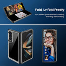 Samsung Galaxy Z Fold 4 Clear Case, Crystal Flexible Edges Hard Back (Pure Clear)