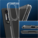 Samsung Galaxy Z Fold 4 Clear Case, Crystal Flexible Edges Hard Back (Pure Clear)