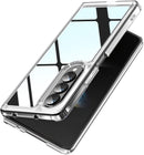 Samsung Galaxy Z Fold 4 Clear Case, Crystal Flexible Edges Hard Back (Pure Clear)