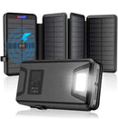Solar - Charger - Power - Bank 43800mAh Qc3.0 Fast Charging Qi 10W Wireless Charger