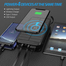 Solar - Charger - Power - Bank 43800mAh Qc3.0 Fast Charging Qi 10W Wireless Charger