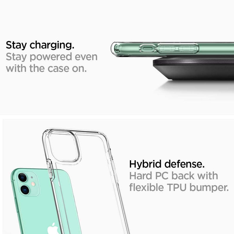 Spigen Ultra Hybrid Designed Apple iPhone 11 Case - Crystal Clear - Gorilla Cases