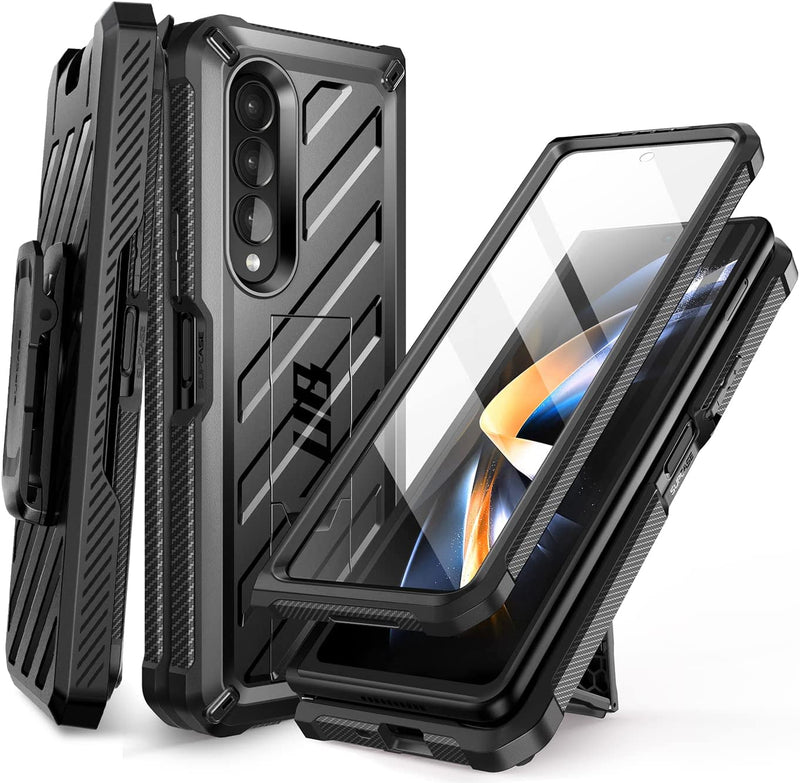 SUPCASE Unicorn Beetle Case for Galaxy Z Fold 4 5G Screen Protector Black - Gorilla Cases
