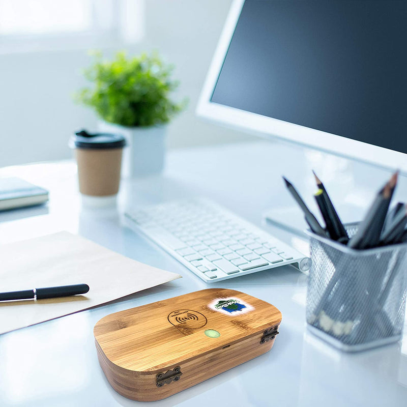 UV Phone Sanitizer – UV Sanitizer with Wireless Charging – Portable Bamboo Sanitizer - Gorilla Cases