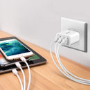 Wall Charger, Amoner Upgraded 2Pack 15W 3 - Port USB Plug Cube Portable