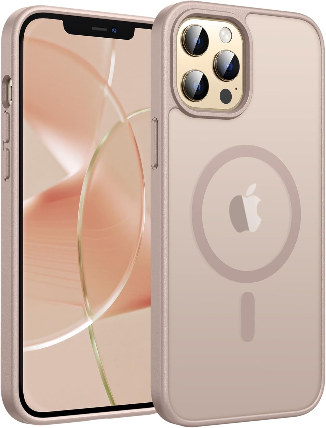 Best iPhone 12 Pro Max magnetic matte case 2026 in Desert Gold