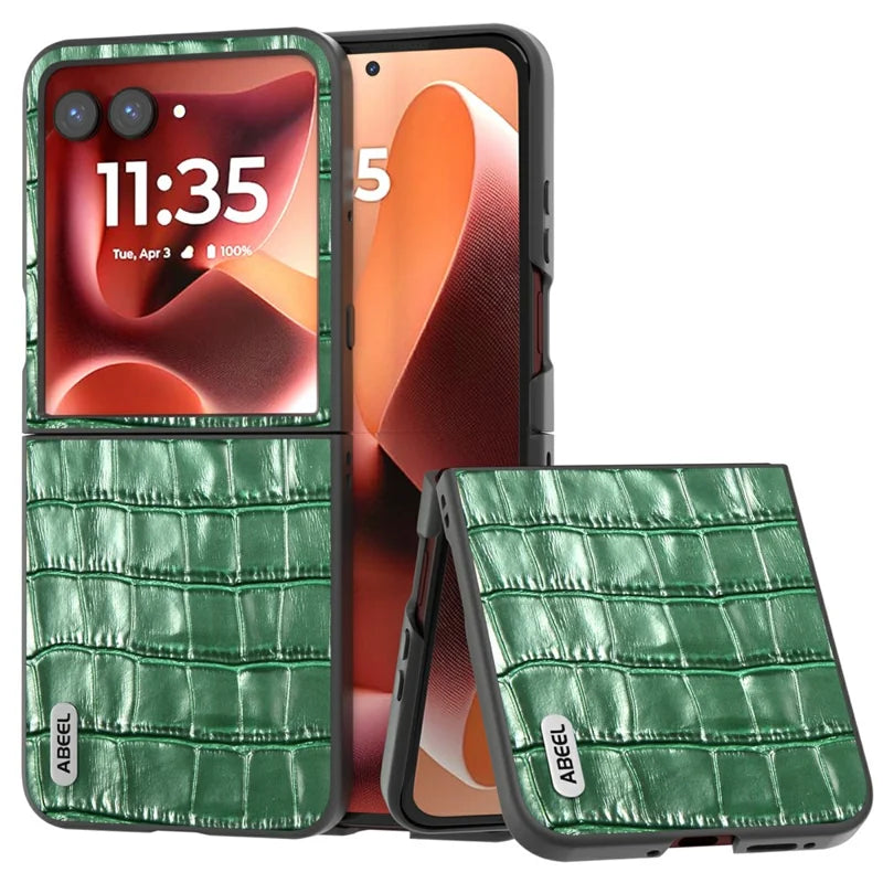 Motorola Razr Ultra leather vs clear case comparison