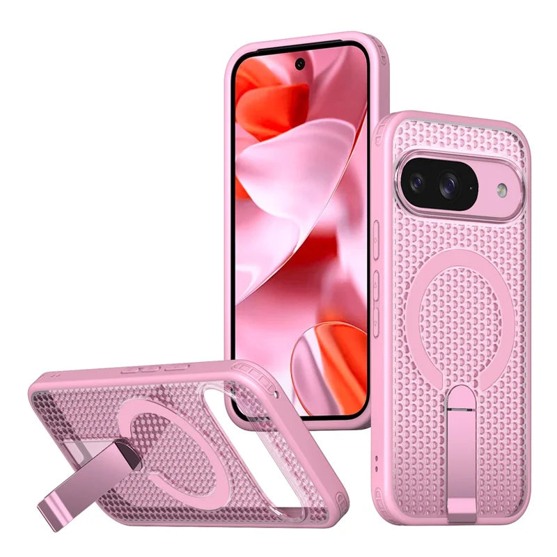 Google Pixel 11 magnetic kickstand grid texture case
