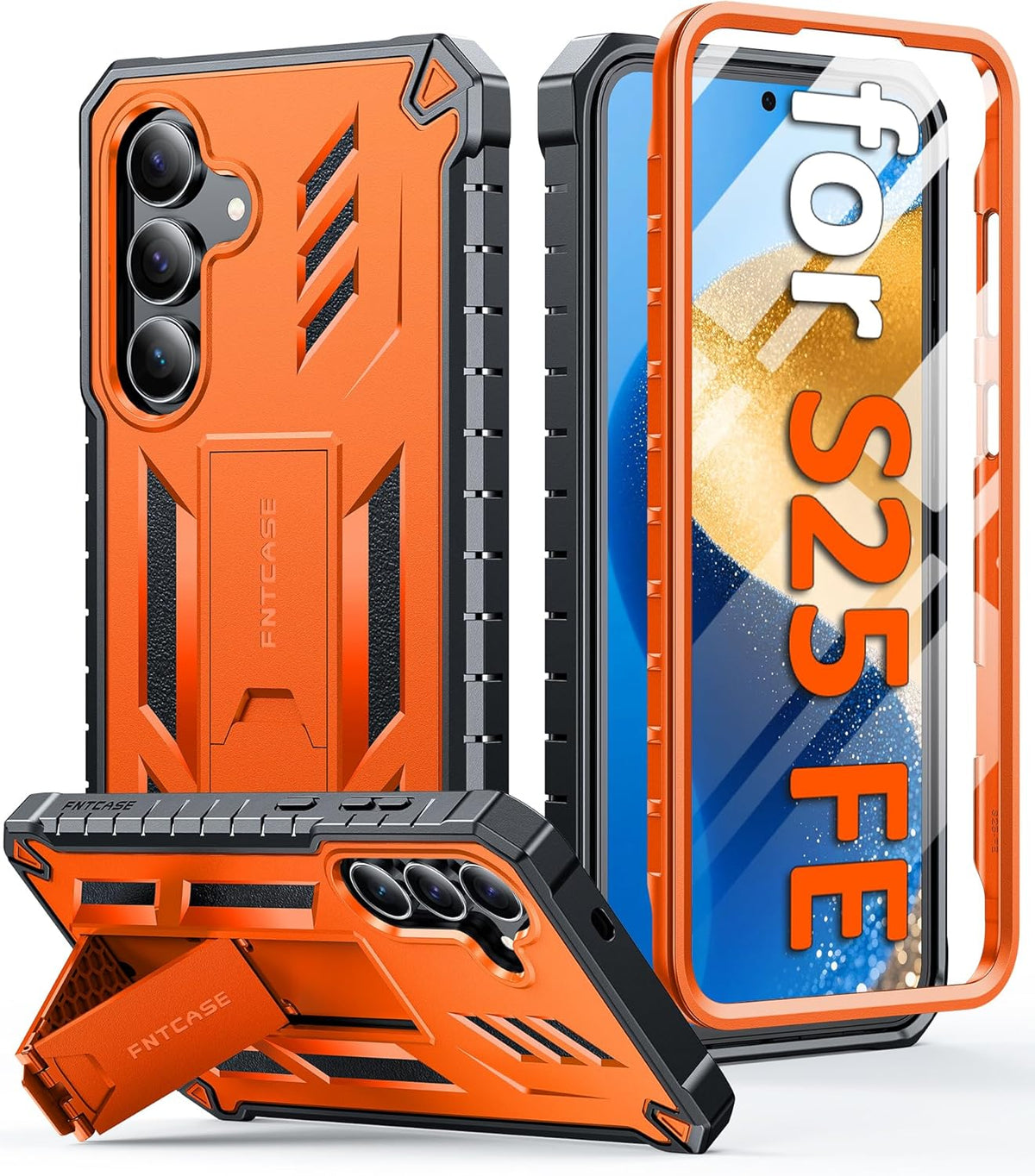 Best Galaxy S25 FE heavy duty case with built-in screen protector 2026