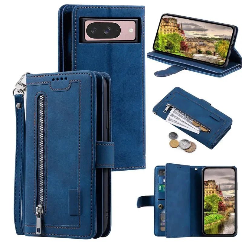Best Google Pixel 10 Pro Wallet Case 2026: Zipper Folio With 9 Card Slots - Gorilla Cases